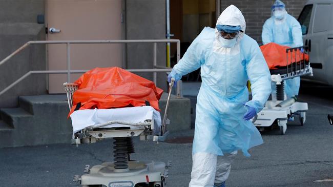 Nearly 2,000 US coronavirus deaths for second day in a row