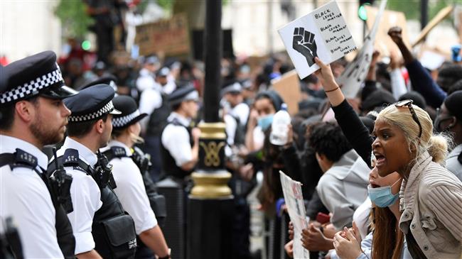 Black Lives Matter protests in London condemn British racism