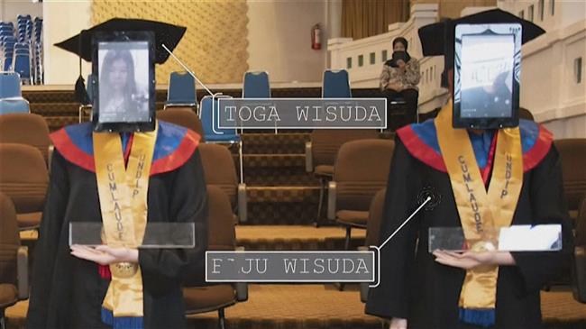 Robots receive diplomas in graduates’ stead in Indonesian university