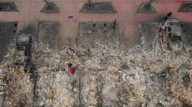 Drone video shows apocalyptic scenes of Oregon city