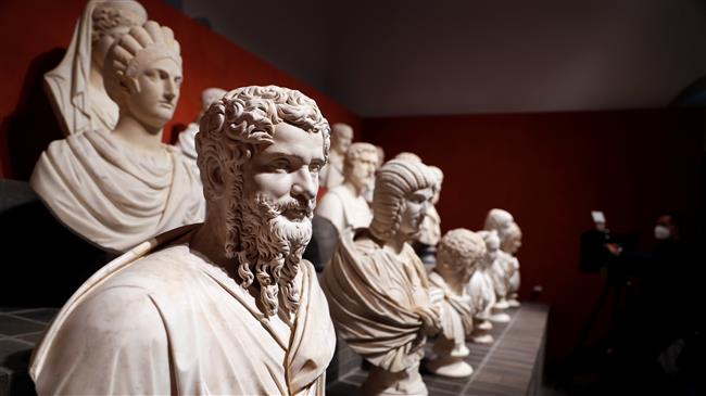 Ancient statues emerge from shadows in blockbuster Rome show