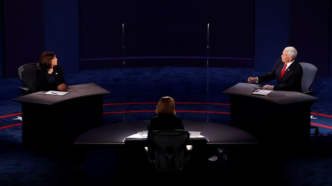 Mike Pence and Kamala Harris