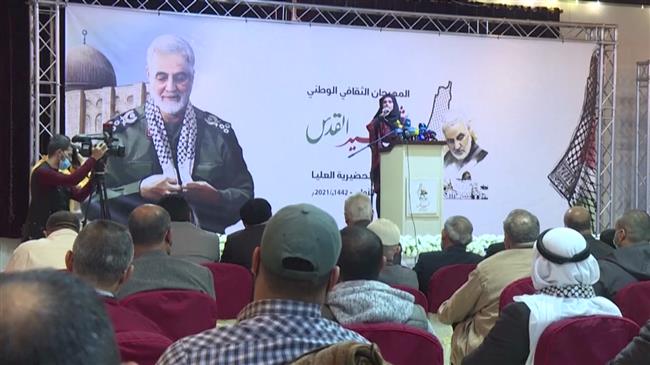 Palestinians factions hold ceremony for Gen. Soleimani in Gaza