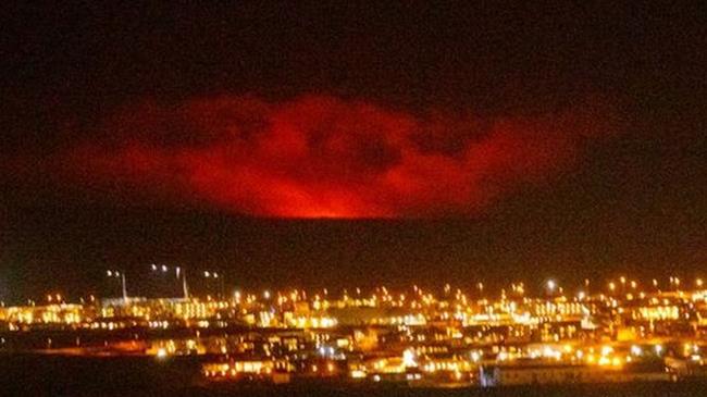 Volcano erupts in Iceland near Reykjavik