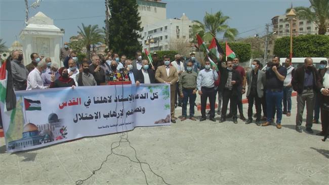 Palestinians hold military exercise in Gaza Strip
