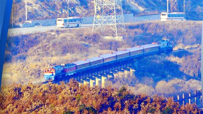 S Korean civic groups stage march urging inter-Korean railway links