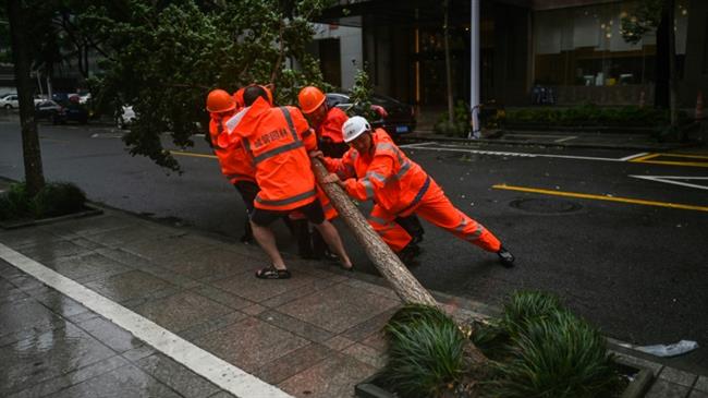 Typhoon In-Fa inundates east China