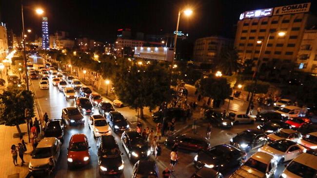 Tear gas released in downtown Tunis during celebrations